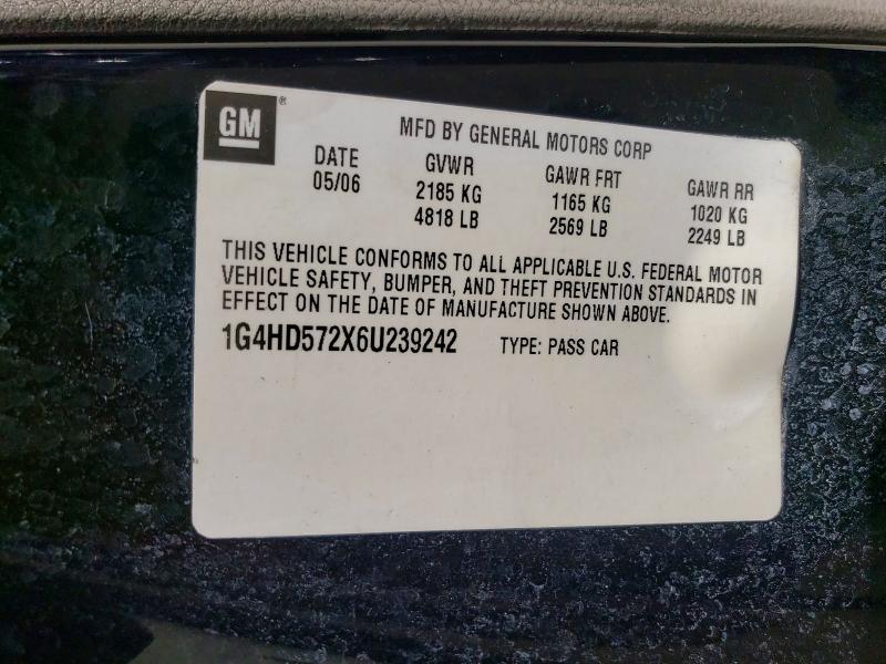 Aukcja sprzedaży 2006 Buick Lucerne, vin: 1G4HD572X6U239242, numer aukcji: 57441056