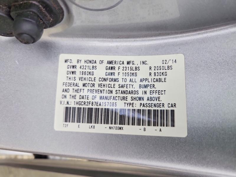 Aukcja sprzedaży 2014 Honda Accord, vin: 1HGCR2F87EA157085, numer aukcji: 58637676