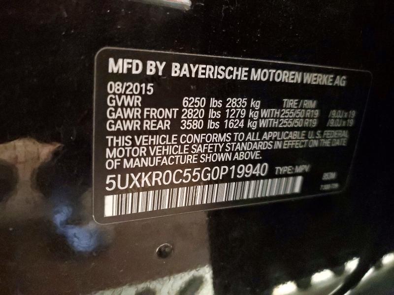 Aukcja sprzedaży 2016 Bmw X5, vin: 5UXKR0C55G0P19940, numer aukcji: 58783686