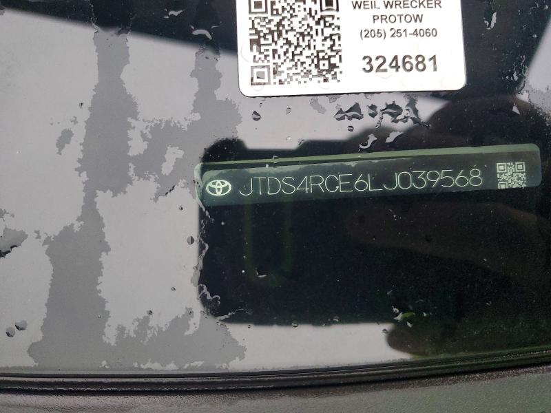 Продажа на аукционе авто 2020 Toyota Corolla, vin: JTDS4RCE6LJ039568, номер лота: 55150036