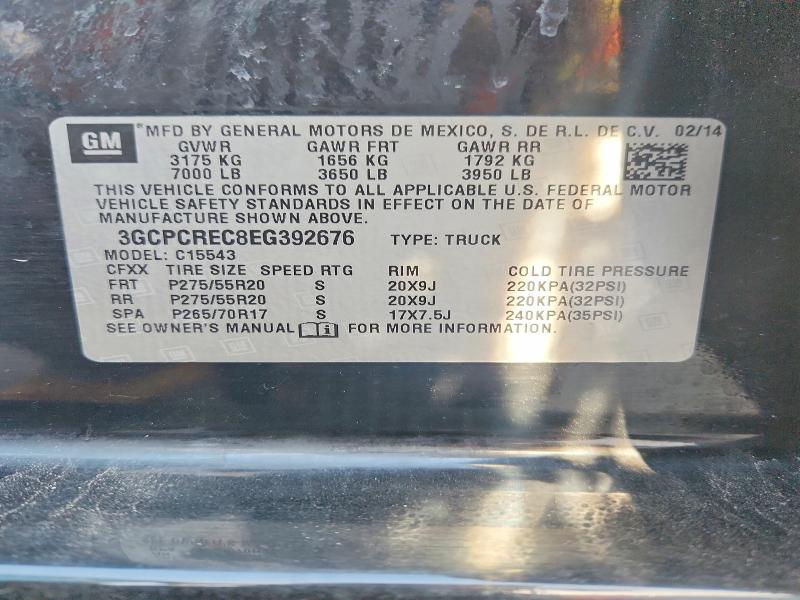 Aukcja sprzedaży 2014 Chevrolet Silverado, vin: 3GCPCREC8EG392676, numer aukcji: 55179486