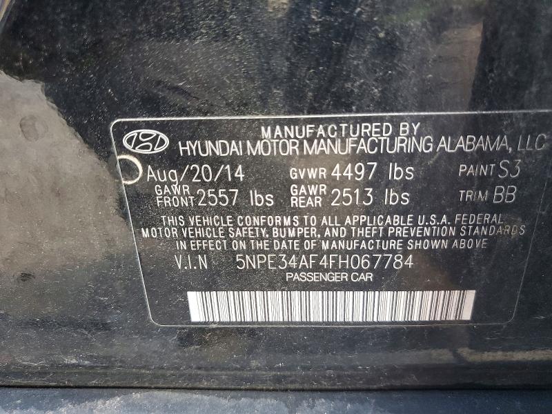 Aukcja sprzedaży 2015 Hyundai Sonata, vin: 5NPE34AF4FH067784, numer aukcji: 56288686