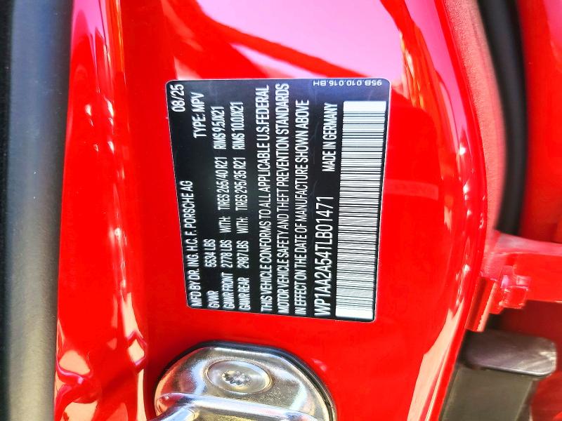 Продажа на аукционе авто 2026 Porsche Macan, vin: WP1AA2A54TLB01471, номер лота: 56957836