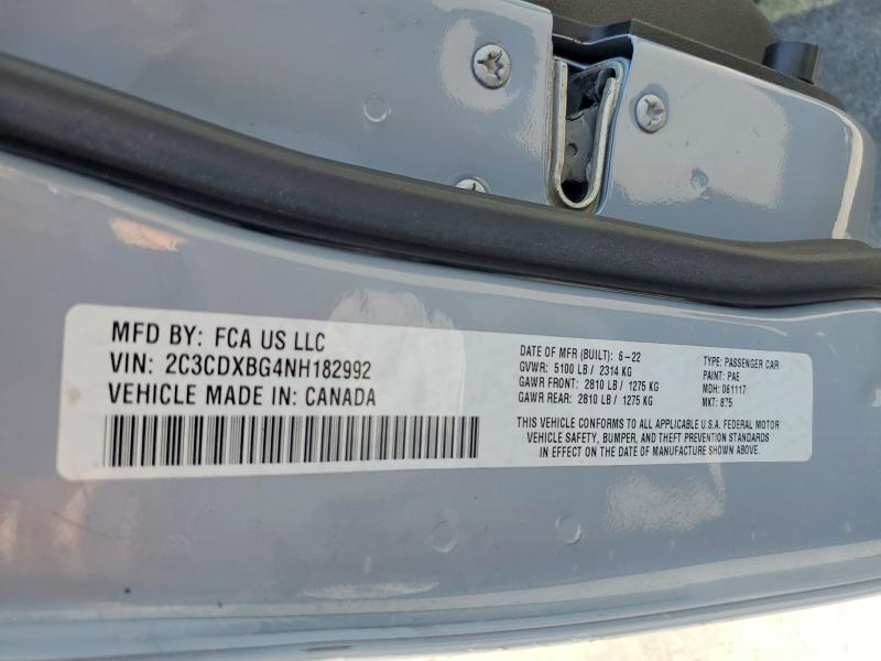 Aukcja sprzedaży 2022 Dodge Charger, vin: 2C3CDXBG4NH182992, numer aukcji: 59239126