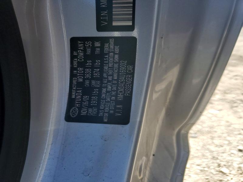 57759366 :رقم المزاد ، KMHCM3AC9AU169032 vin ، 2010 Hyundai Accent مزاد بيع