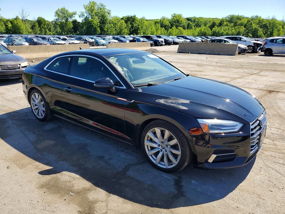 2018 Audi A5 მანქანა იყიდება აუქციონზე, vin: WAUNNAF55JA082171, აუქციონის ნომერი: 57519406