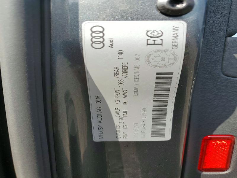 57224936 :رقم المزاد ، WAUFNAF47HN019040 vin ، 2017 Audi A4 مزاد بيع