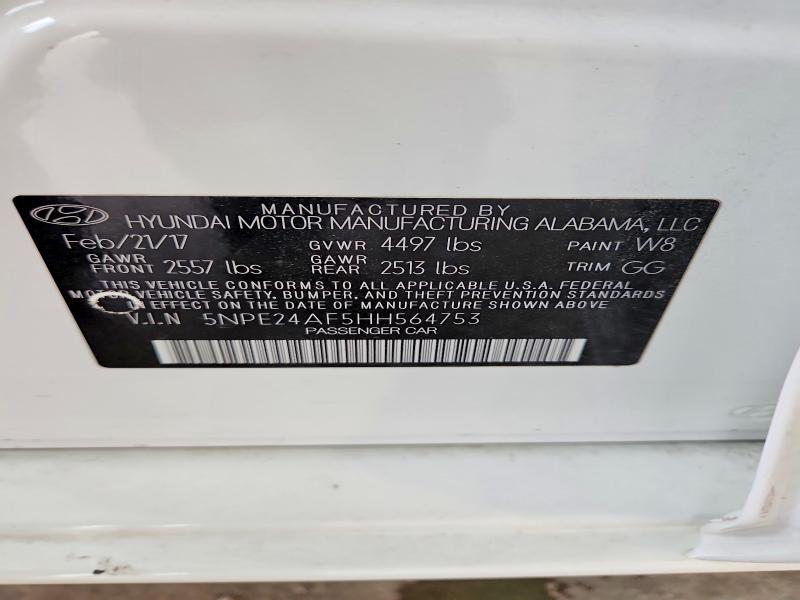 Aukcja sprzedaży 2017 Hyundai Sonata, vin: 5NPE24AF5HH564753, numer aukcji: 55616996