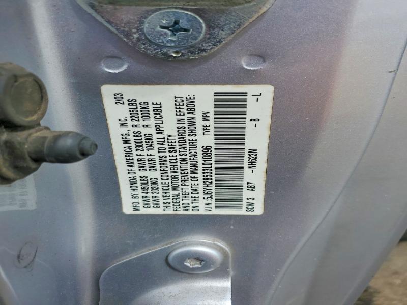 Продаж на аукціоні авто 2003 Honda Element, vin: 5J6YH28533L010896, номер лоту: 58005126