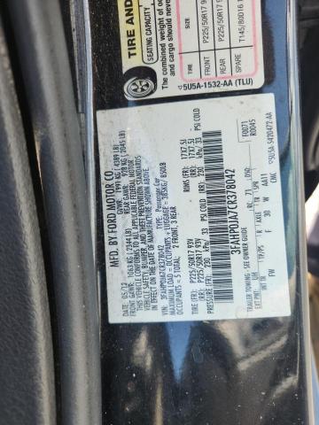 2012 Ford Fusion მანქანა იყიდება აუქციონზე, vin: 3FAHP0JA7CR378042, აუქციონის ნომერი: 58463466