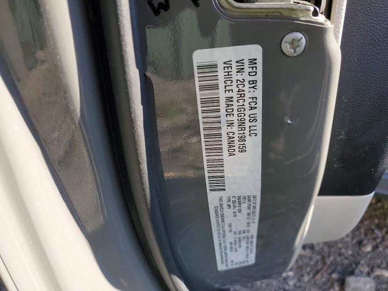 2022 Chrysler Pacifica მანქანა იყიდება აუქციონზე, vin: 2C4RC1GG9NR198159, აუქციონის ნომერი: 56255186