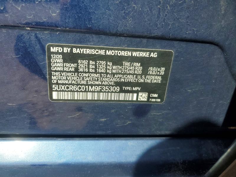 Aukcja sprzedaży 2021 Bmw X5, vin: 5UXCR6C01M9F35309, numer aukcji: 59188856