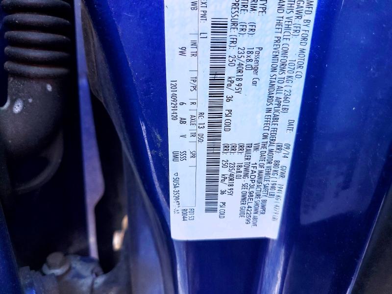 Aukcja sprzedaży 2014 Ford Focus, vin: 1FADP3L98EL422599, numer aukcji: 56059396
