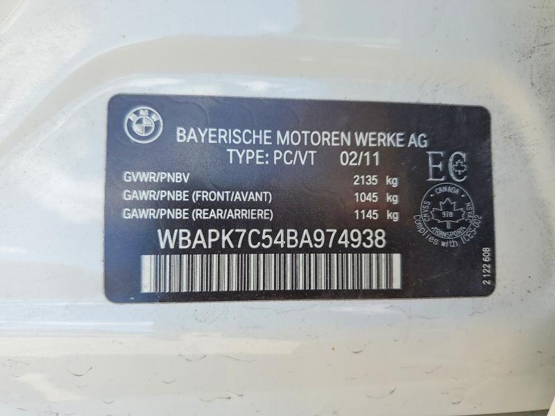 Aukcja sprzedaży 2011 Bmw 328, vin: WBAPK7C54BA974938, numer aukcji: 57320956