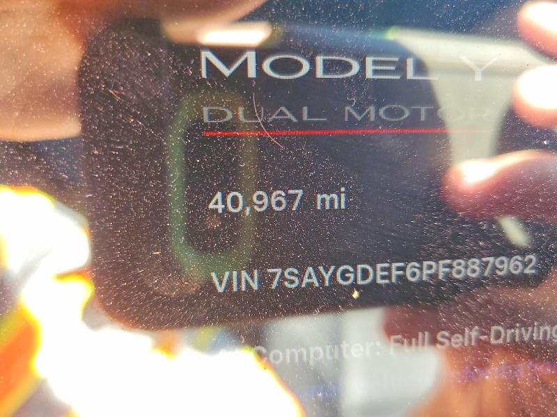Продаж на аукціоні авто 2023 Tesla Model Y, vin: 7SAYGDEF6PF887962, номер лоту: 55808696