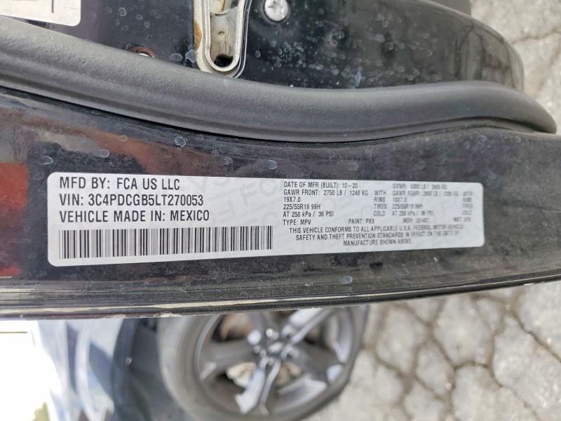Продажа на аукционе авто 2020 Dodge Journey, vin: 3C4PDCGB5LT270053, номер лота: 58258976