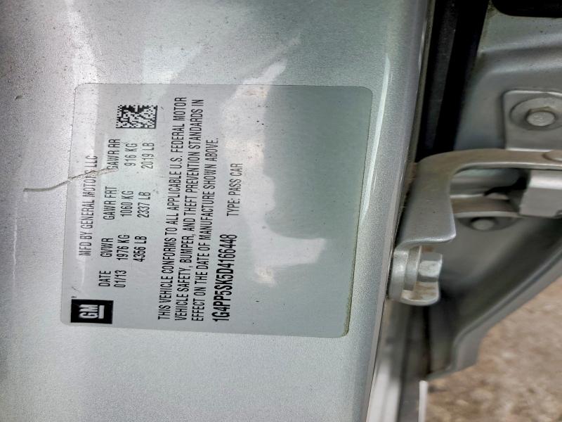 2013 Buick Verano მანქანა იყიდება აუქციონზე, vin: 1G4PP5SK5D4166448, აუქციონის ნომერი: 59233206