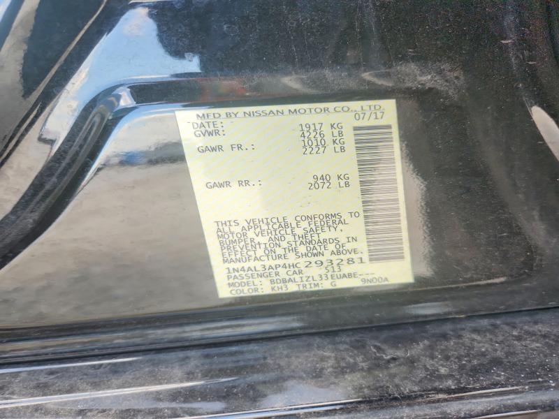 56497986 :رقم المزاد ، 1N4AL3AP4HC293281 vin ، 2017 Nissan Altima مزاد بيع