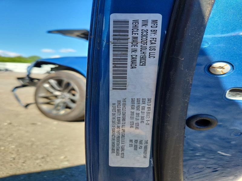 2020 Dodge Challenger მანქანა იყიდება აუქციონზე, vin: 2C3CDZFJ0LH198329, აუქციონის ნომერი: 58433776