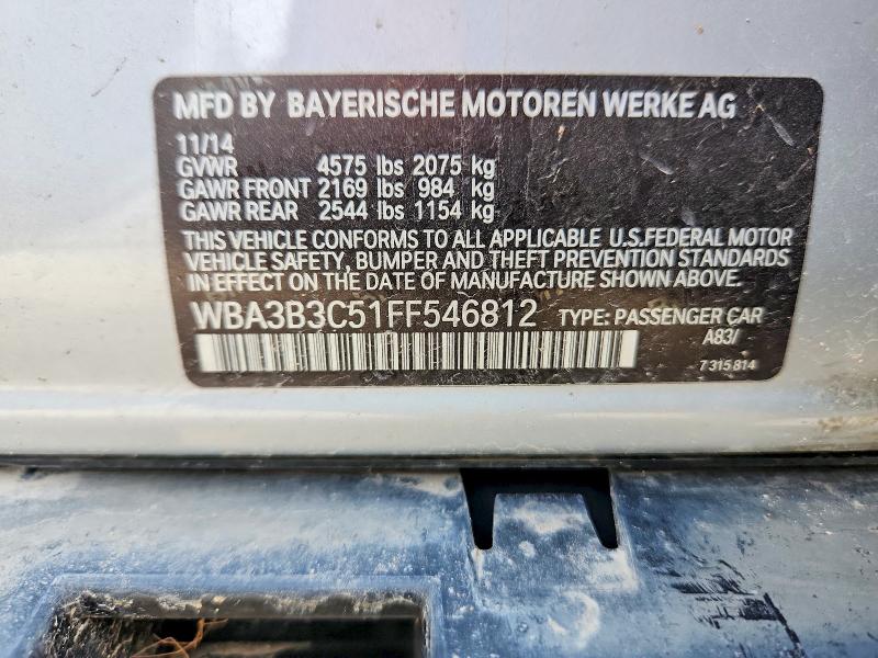 Продаж на аукціоні авто 2015 Bmw 328, vin: WBA3B3C51FF546812, номер лоту: 56396756