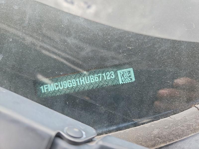 Продаж на аукціоні авто 2017 Ford Escape, vin: 1FMCU9G91HUB67123, номер лоту: 57611656