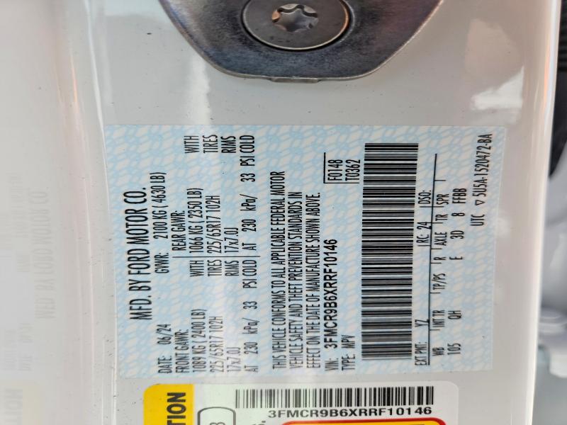 Продажа на аукционе авто 2024 Ford Bronco Sport, vin: 3FMCR9B6XRRF10146, номер лота: 56325116