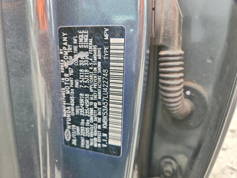 57501566 :رقم المزاد ، KM8K53A57LU422748 vin ، 2020 Hyundai Kona مزاد بيع