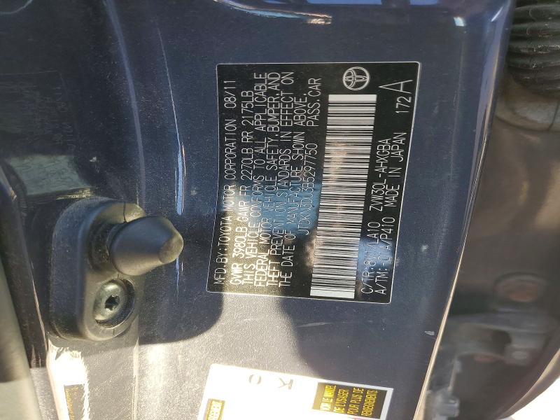 56614846 :رقم المزاد ، JTDKN3DU3B5297750 vin ، 2011 Toyota Prius مزاد بيع