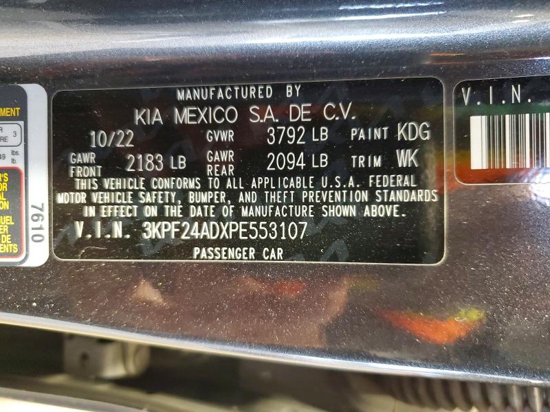 Aukcja sprzedaży 2023 Kia Forte, vin: 3KPF24ADXPE553107, numer aukcji: 58777366