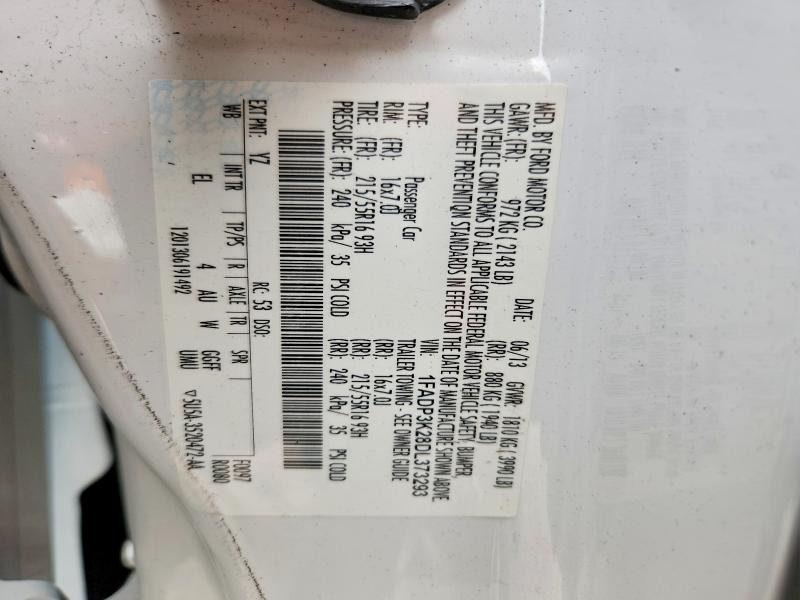57174846 :رقم المزاد ، 1FADP3K28DL373293 vin ، 2013 Ford Focus مزاد بيع