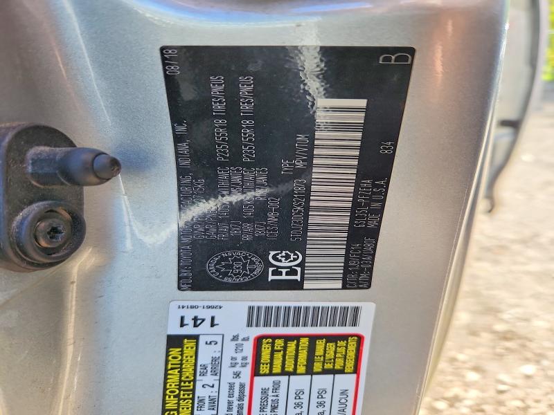 2019 Toyota Sienna მანქანა იყიდება აუქციონზე, vin: 5TDJZ3DC5KS211873, აუქციონის ნომერი: 56852886