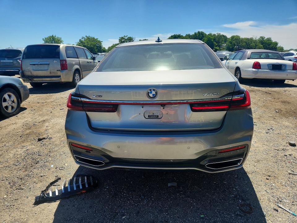 2021 Bmw 740 მანქანა იყიდება აუქციონზე, vin: WBA7T4C04MCE60839, აუქციონის ნომერი: 57233386