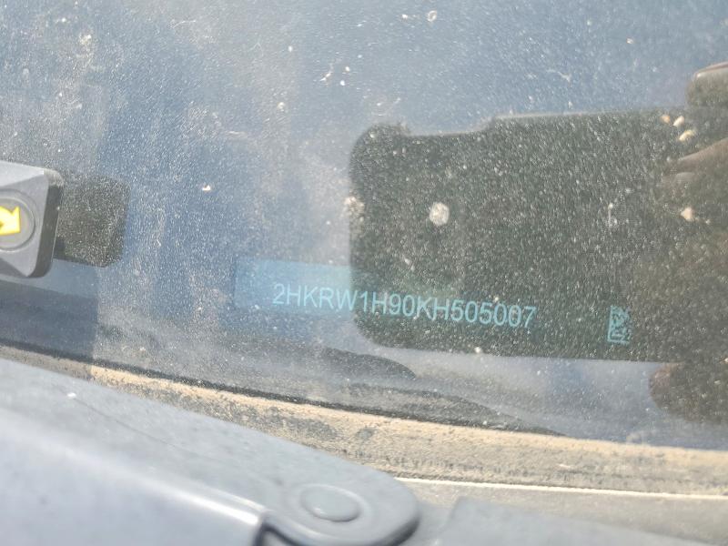 Auction sale of the 2019 Honda Cr-v, vin: 2HKRW1H90KH505007, lot number: 56309656