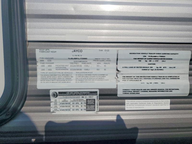 Продаж на аукціоні авто 2020 Jayc Jay Flight, vin: 1UJBJ0BR1L1TD0693, номер лоту: 58253366