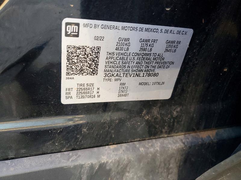 Продажа на аукционе авто 2022 Gmc Terrain, vin: 3GKALTEV1NL178080, номер лота: 57638576