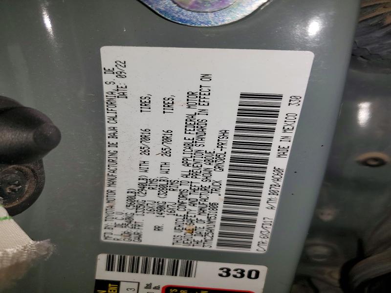 2022 Toyota Tacoma მანქანა იყიდება აუქციონზე, vin: 3TMCZ5AN1NM531805, აუქციონის ნომერი: 55693206