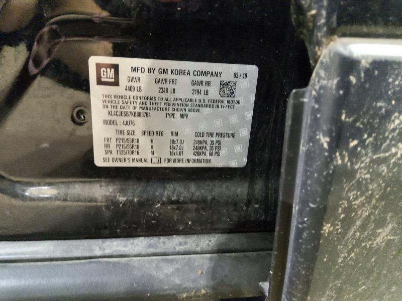 58479736 :رقم المزاد ، KL4CJESB7KB883764 vin ، 2019 Buick Encore مزاد بيع