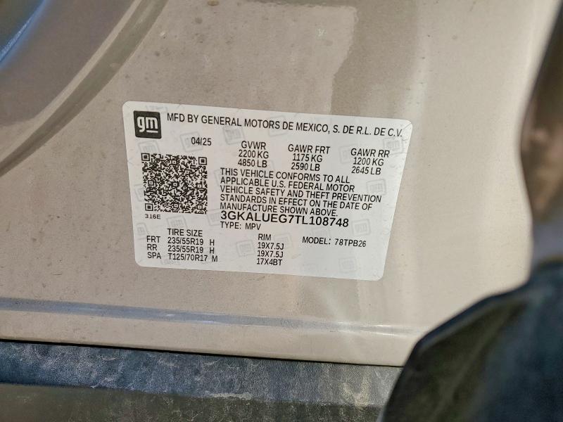 56780386 :رقم المزاد ، 3GKALUEG7TL108748 vin ، 2026 Gmc Terrain مزاد بيع