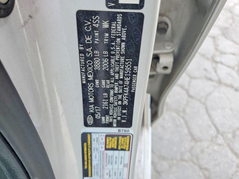 Продажа на аукционе авто 2017 Kia Forte, vin: 3KPFK4A74HE159551, номер лота: 55959136