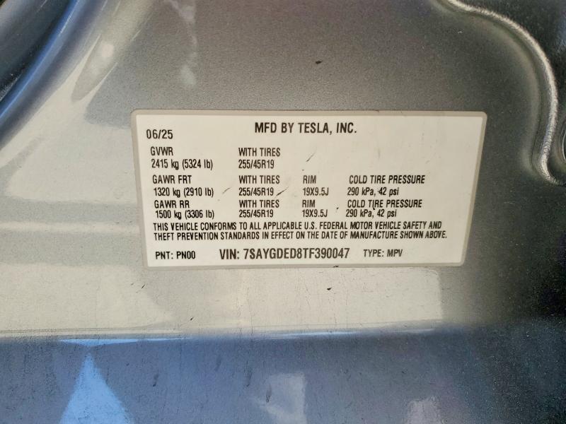Aukcja sprzedaży 2026 Tesla Model Y, vin: 7SAYGDED8TF390047, numer aukcji: 54446416