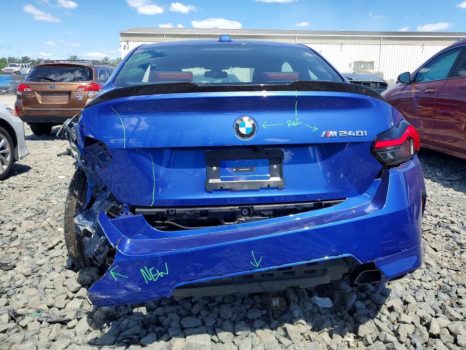 2025 Bmw M240i მანქანა იყიდება აუქციონზე, vin: 3MW43CM07S8F54887, აუქციონის ნომერი: 57353936
