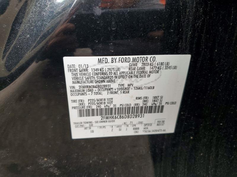 Продажа на аукционе авто 2013 Ford Flex, vin: 2FMHK6C86DBD28931, номер лота: 56753316