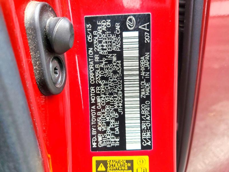 Продаж на аукціоні авто 2013 Lexus Ct, vin: JTHKD5BH2D2154344, номер лоту: 56425116