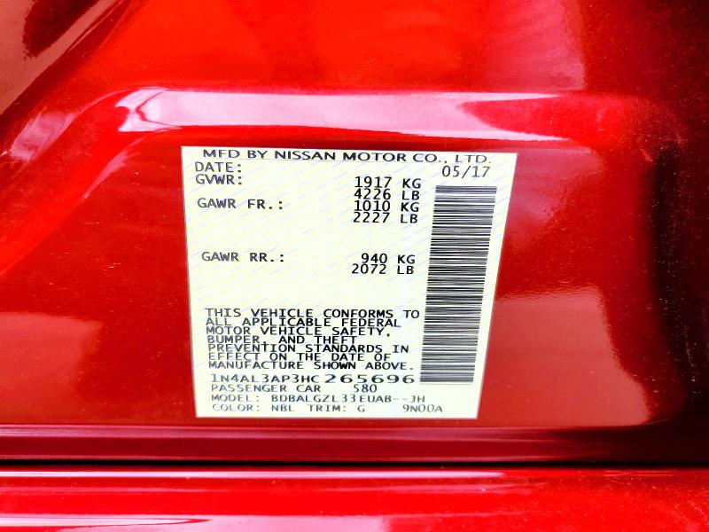 Aukcja sprzedaży 2017 Nissan Altima, vin: 1N4AL3AP3HC265696, numer aukcji: 55590076