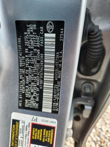 Продажа на аукционе авто 2017 Toyota Camry, vin: 4T1BF1FK7HU368388, номер лота: 58989366
