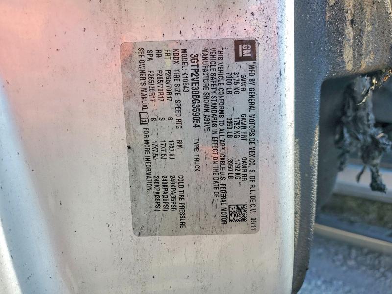 2011 Gmc Sierra მანქანა იყიდება აუქციონზე, vin: 3GTP2VE38BG359054, აუქციონის ნომერი: 57650566