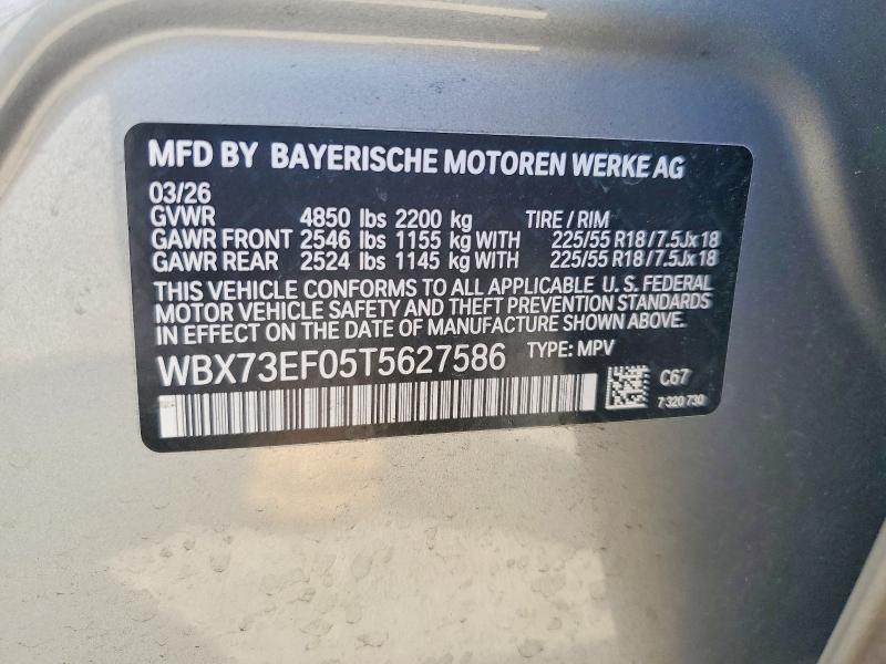 Продажа на аукционе авто 2026 Bmw X1, vin: WBX73EF05T5627586, номер лота: 55772926
