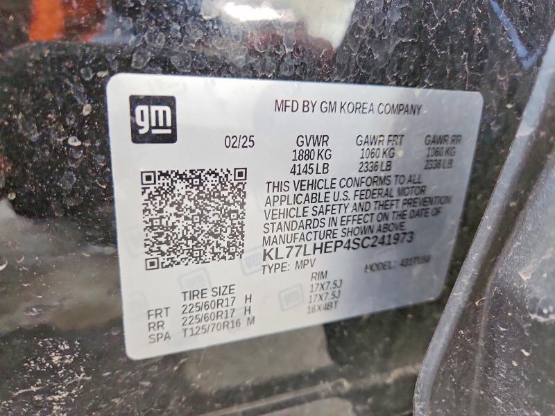 Продажа на аукционе авто 2025 Chevrolet Trax, vin: KL77LHEP4SC241973, номер лота: 58603816