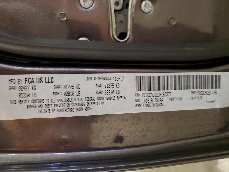 56412506 :رقم المزاد ، 2C3CCAGG2JH165577 vin ، 2018 Chrysler 300 مزاد بيع