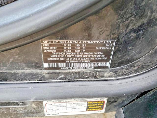 58900716 :رقم المزاد ، SBM14FCA2LW004138 vin ، 2020 Mclaren Automotive 720s مزاد بيع